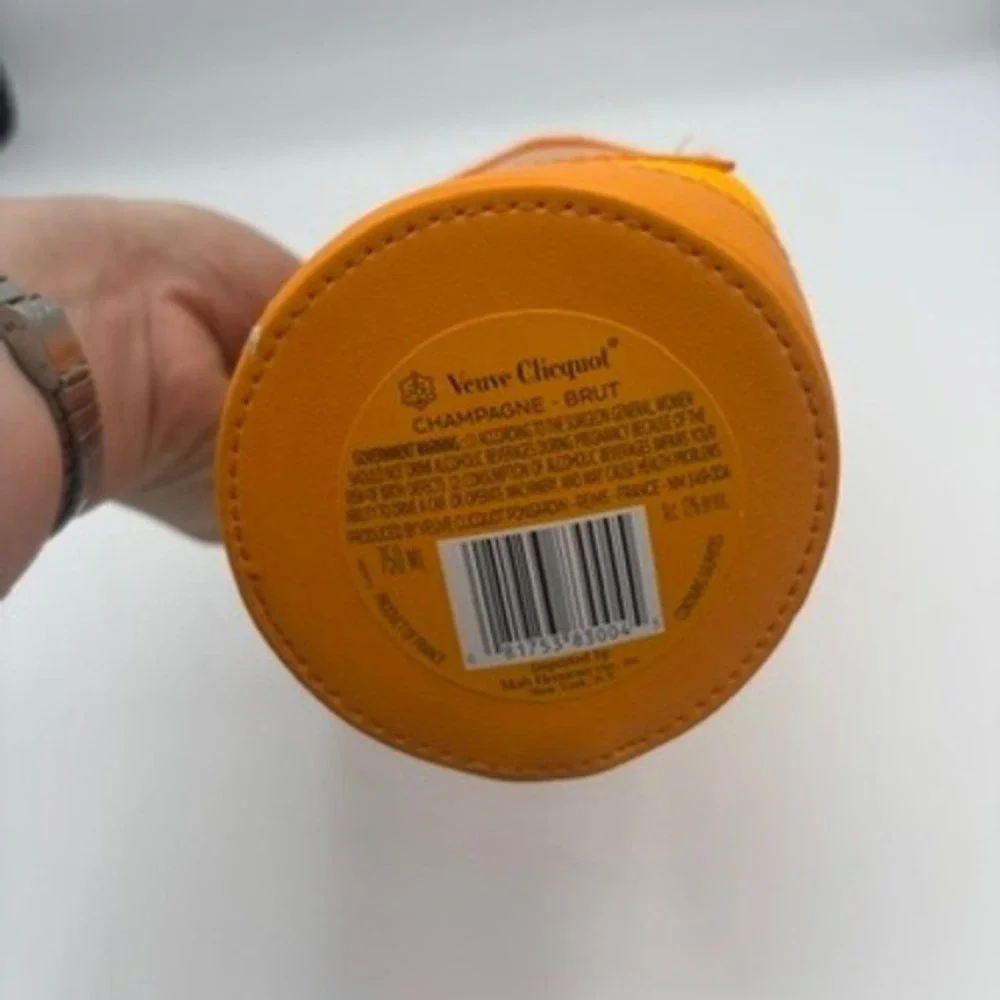 Veuve Clicquot Champagne Bottle Carrier Bag Orange Insulated Tote